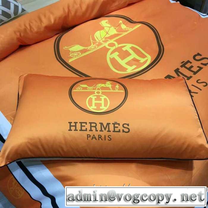 HERMES 寝具4点セット 先取り 2019/2020秋冬ファッション エルメス ファッション上級者向け