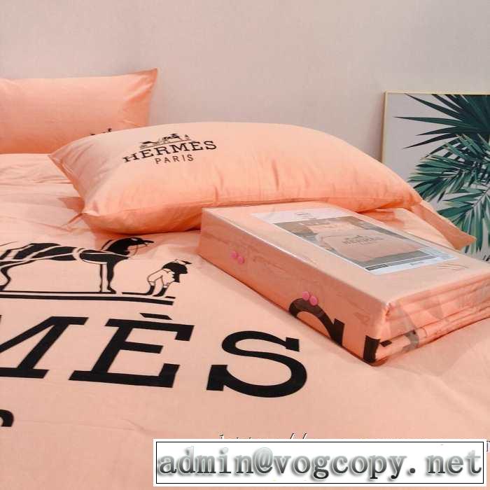 今年注目な新品セール 速報！ HERMES 寝具4点セット エルメス2019年秋ファッショントレンド