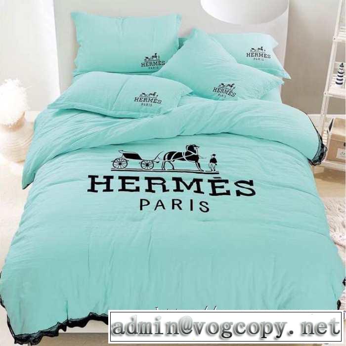 HERMES 寝具4点セットシンプルに着こなしたい エルメス 速報！2019年秋ファッショントレンド