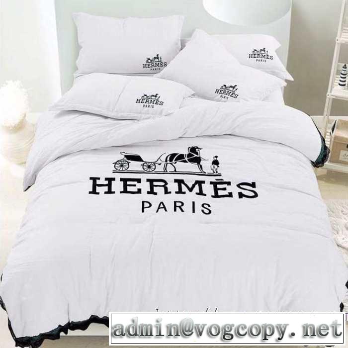 HERMES 寝具4点セットシンプルに着こなしたい エルメス 速報！2019年秋ファッショントレンド