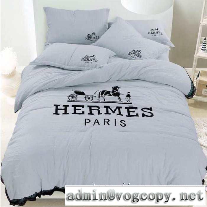 HERMES 寝具4点セットシンプルに着こなしたい エルメス 速報！2019年秋ファッショントレンド