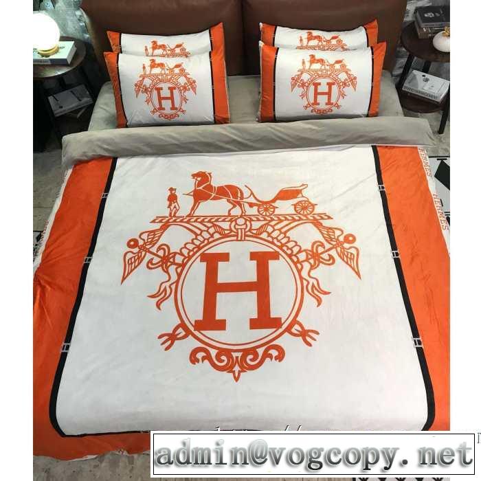 気になる2019年秋のファッション エルメス もちろん相性抜群 HERMES 寝具4点セット