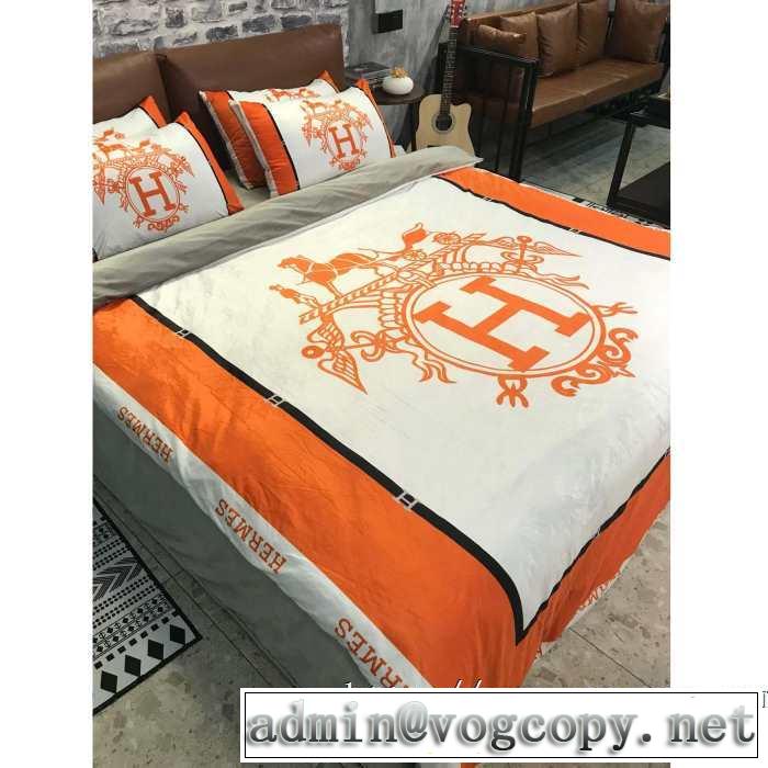 気になる2019年秋のファッション エルメス もちろん相性抜群 HERMES 寝具4点セット
