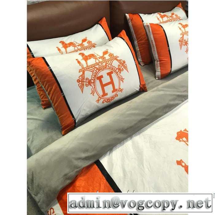 気になる2019年秋のファッション エルメス もちろん相性抜群 HERMES 寝具4点セット