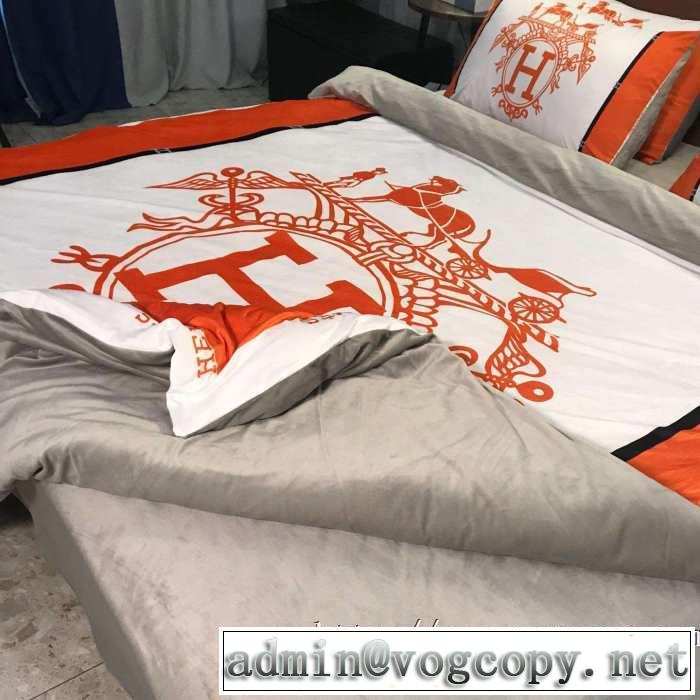 気になる2019年秋のファッション エルメス もちろん相性抜群 HERMES 寝具4点セット
