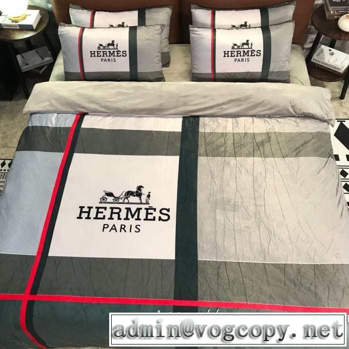 エルメス気になる2019年秋のファッション HERMES 寝具4点セット今年らしい新しい人気色