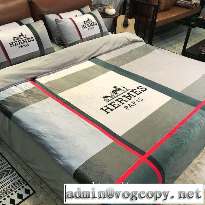 エルメス気になる2019年秋のファッション HERMES 寝具4点セット今年らしい新しい人気色