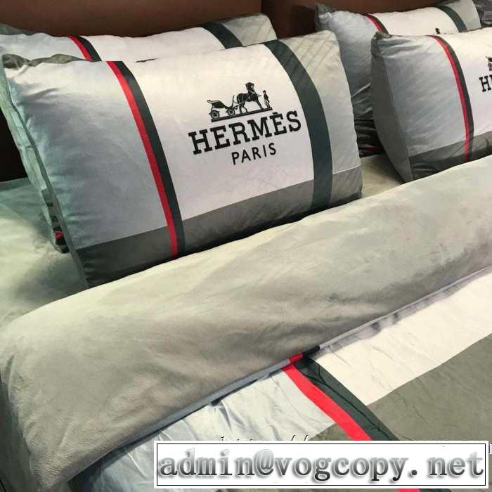 エルメス気になる2019年秋のファッション HERMES 寝具4点セット今年らしい新しい人気色