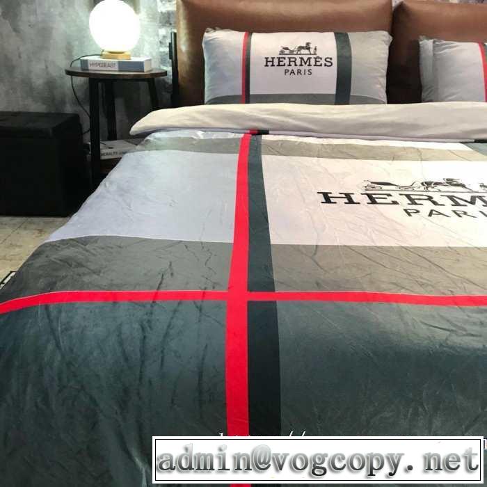 エルメス気になる2019年秋のファッション HERMES 寝具4点セット今年らしい新しい人気色
