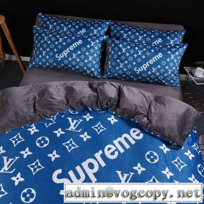ヒットする秋冬コレクション ルイ ヴィトン 寝具4点セット  LOUIS VUITTON 【2019秋冬トレンド】押さえておきたい