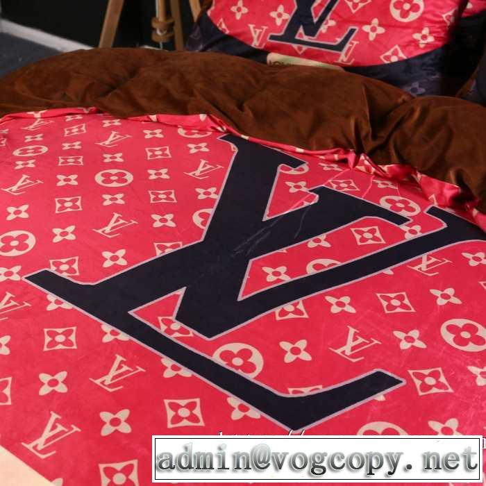 トレンド入り確実最新コレクション LOUIS VUITTON 寝具4点セット 2019?2020秋冬流行色紹介 ルイ ヴィトン