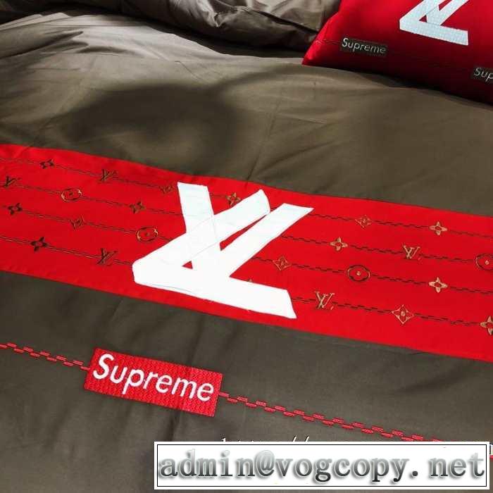 絶妙な大人っぽさと遊び心 寝具4点セット シュプリーム 最速2019秋冬トレンドブランド SUPREME