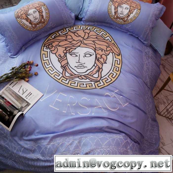 人気の秋冬新作再登場 ヴェルサーチ VERSACE 寝具4点セット 最速2019秋冬トレンドブランド