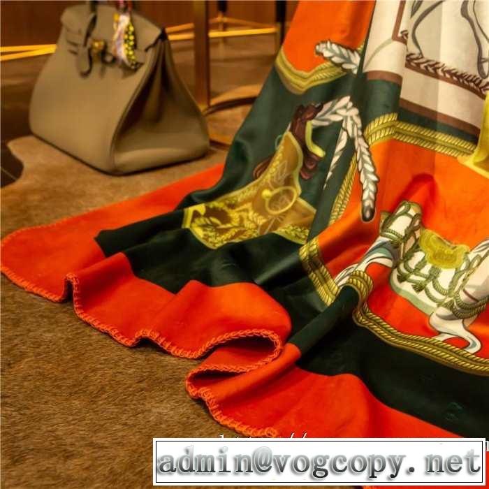 超極細繊維を使用した美品 エルメス HERMES 2019夏色っぽさ ブランケット セレブ愛用　贈り物にも最適