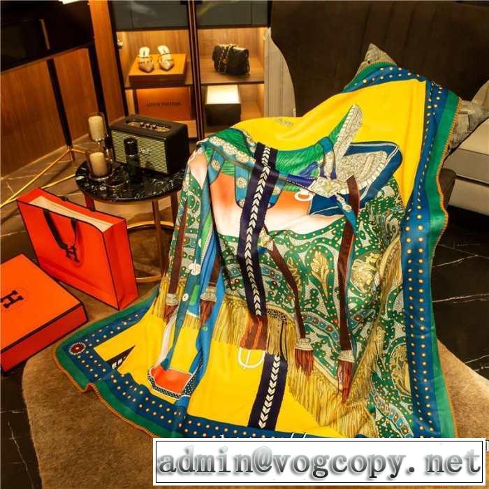 この優しさや高級感をゲット エルメス HERMES すっきりした印象に ブランケット 毛布としても素敵