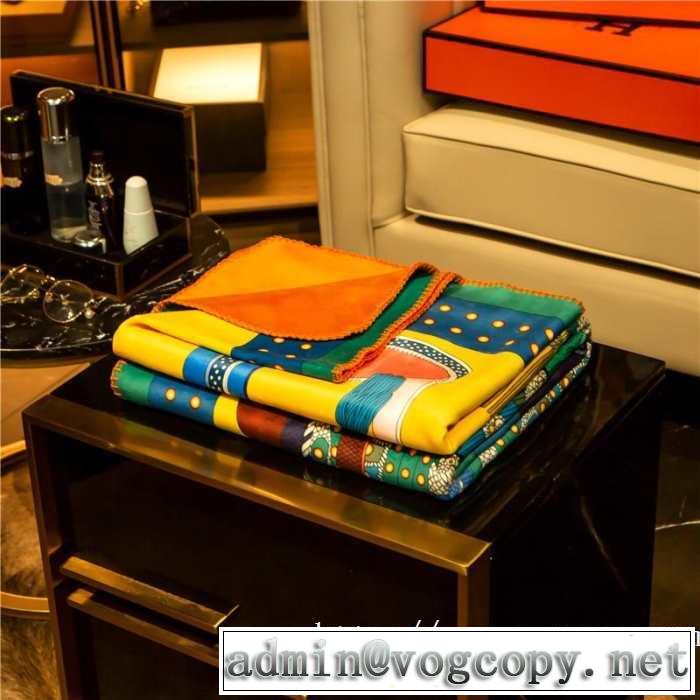 この優しさや高級感をゲット エルメス HERMES すっきりした印象に ブランケット 毛布としても素敵