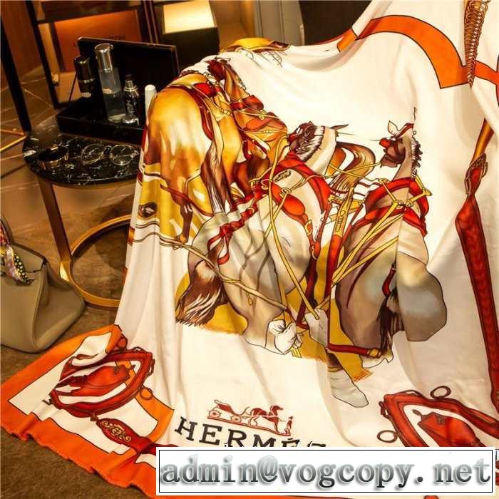エルメス HERMES ぜひ今年のトレンドをチェック ブランケット 吸汗性に優れた天然素材 なめらかな手触り