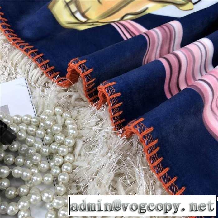 おすすめ大人かわいい着こなし エルメス高密度の超極細の繊維を使う HERMES ブランケット 四季通用 超便利