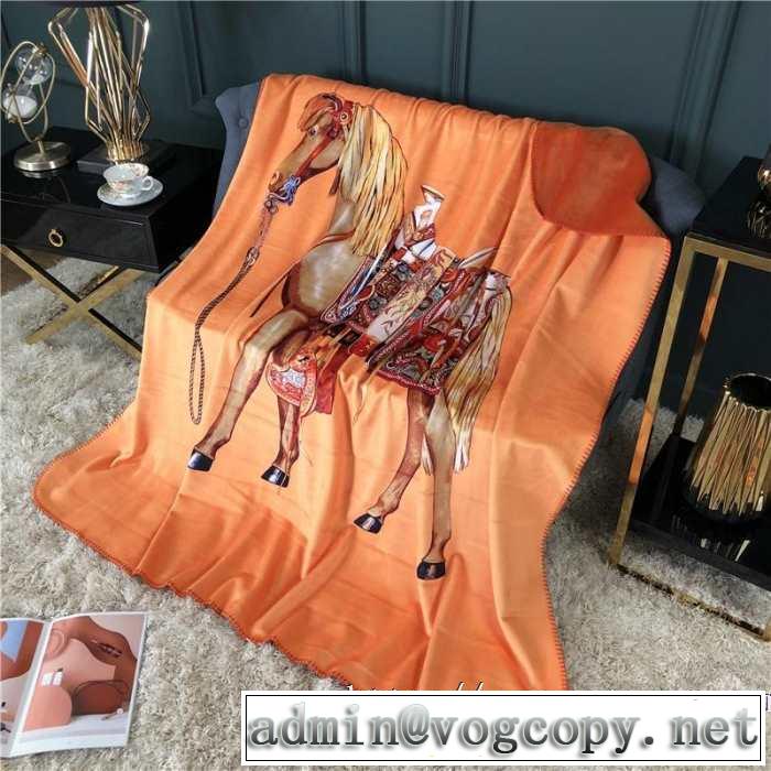 エルメス 大胆にデザインオシャレ新品 HERMES 超極細繊維を使用した美品 ブランケット2019春夏も引き続きトレンド 