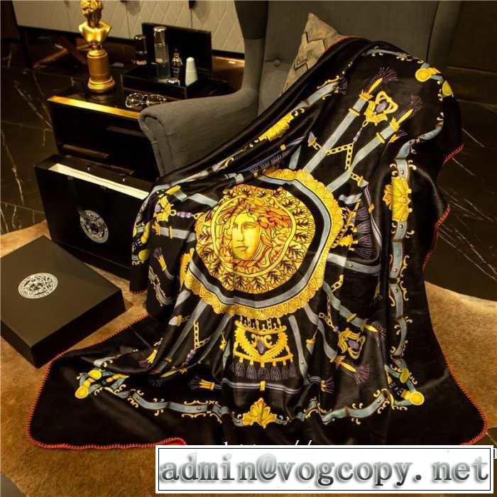ブランケット おしゃれな夏ファッション2019 ヴェルサーチ お取り付けも取り外しも便利 VERSACE オールシーズン対応