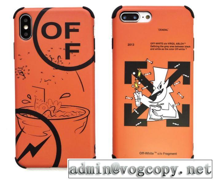 2色可選 Off-White オフホワイト ケータイケース  最新秋冬トレンドをチェック！2019-20秋冬 優しいのに存在感