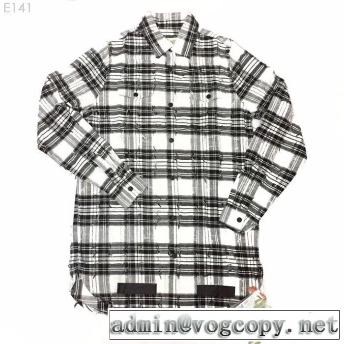  快適な着心地 Off-White レジャー オフホワイト シャツ 2019年春夏シーズンの人気