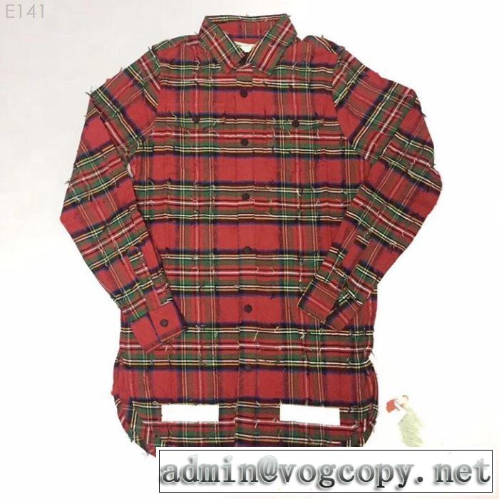  2019年春夏シーズンの人気  Off-White 今流行りの最新コレクション オフホワイト シャツ