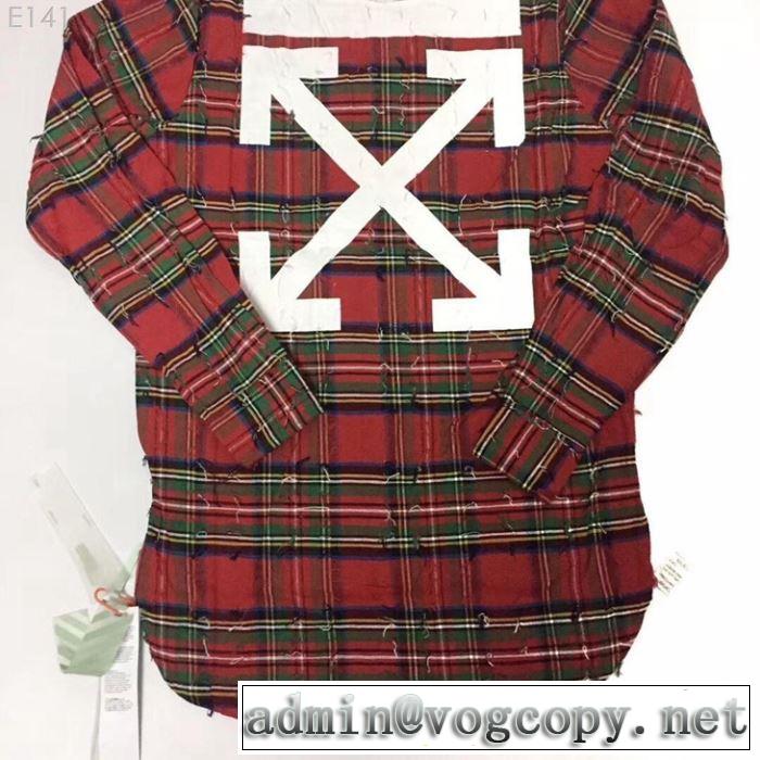 2019年春夏シーズンの人気  Off-White 今流行りの最新コレクション オフホワイト シャツ