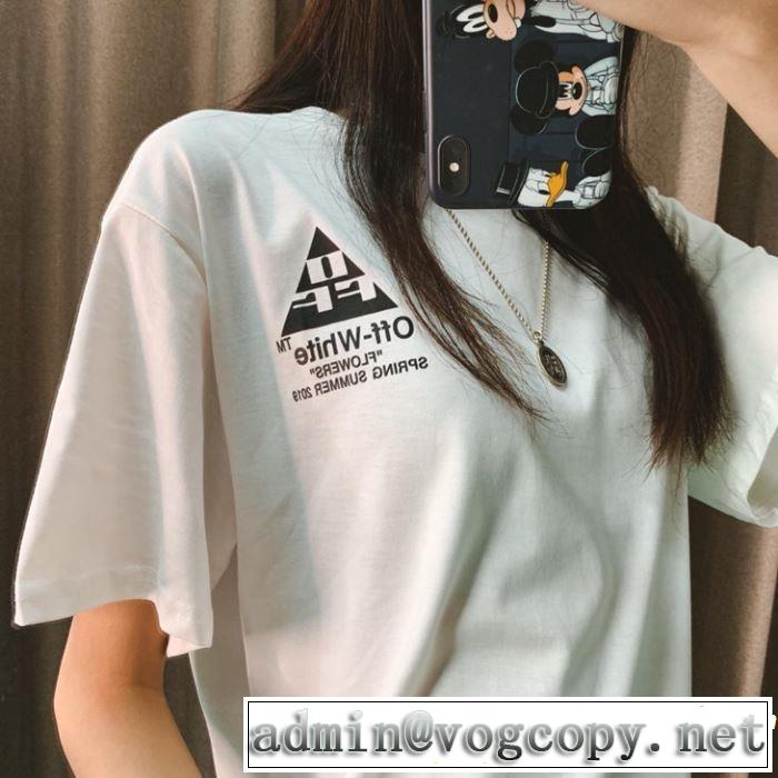 Off-White オフホワイト 半袖Tシャツ off-white 19ss】 OW 19ss 2019年の春夏に着たい ちょっと大人の印象