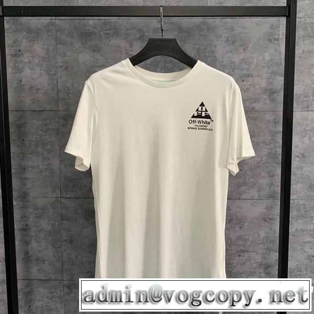 Off-White オフホワイト 半袖Tシャツ off-white 19ss】 OW 19ss 2019年の春夏に着たい ちょっと大人の印象