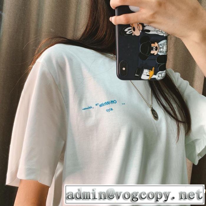 2019年春夏流行ファッション 快適な着心地 Off-White オフホワイト 半袖Tシャツ off-white 19ss】 OW 19ss