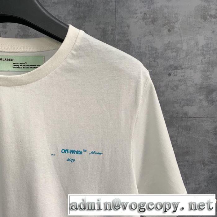 2019年春夏流行ファッション 快適な着心地 Off-White オフホワイト 半袖Tシャツ off-white 19ss】 OW 19ss