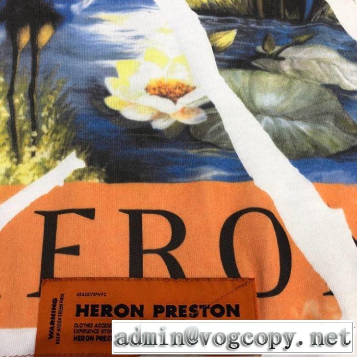 Off-White オフホワイト 半袖Tシャツ HERON PRESTON HP 柔らかい印象に上質 2019春夏のトレンド新商品