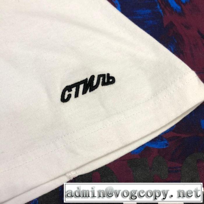 季節感のあるファッション Off-White オフホワイト 半袖Tシャツ HERON PRESTON HP 2019年春夏シーズンの人気