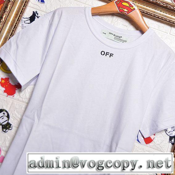 大人の華やかさを演出 2019年春夏のトレンドアイテム Off-White オフホワイト 半袖Tシャツ 2色可選