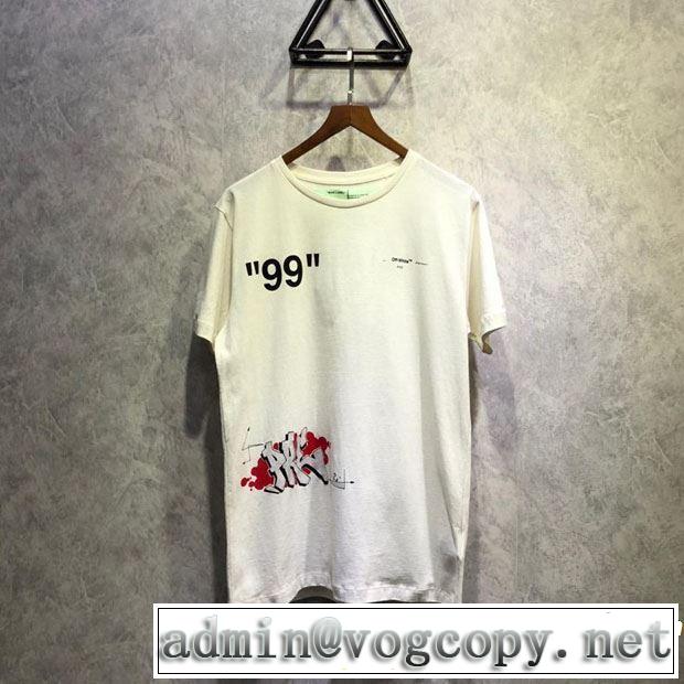 優しげ人気アイテム Off-White オフホワイト 半袖Tシャツ 【2019春夏】最新コレクション きれいめ上品に
