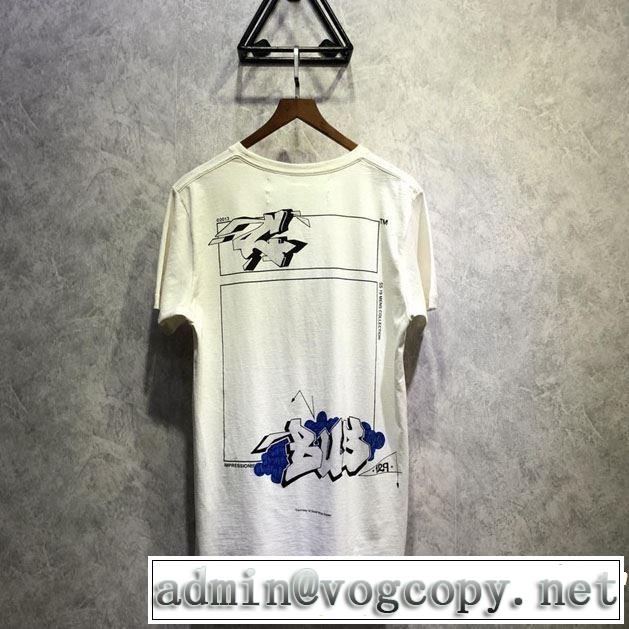 優しげ人気アイテム Off-White オフホワイト 半袖Tシャツ 【2019春夏】最新コレクション きれいめ上品に