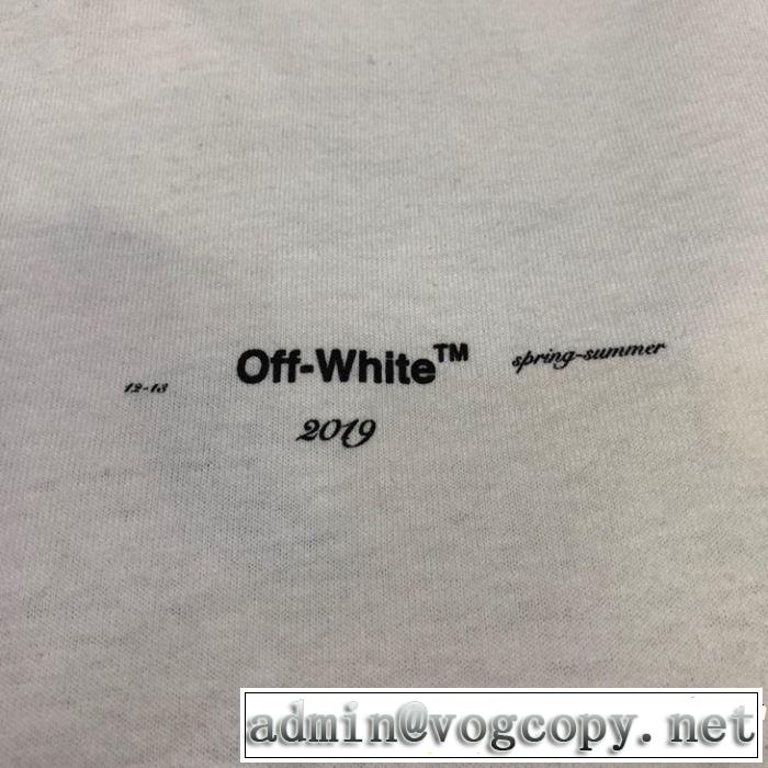優しげ人気アイテム Off-White オフホワイト 半袖Tシャツ 【2019春夏】最新コレクション きれいめ上品に