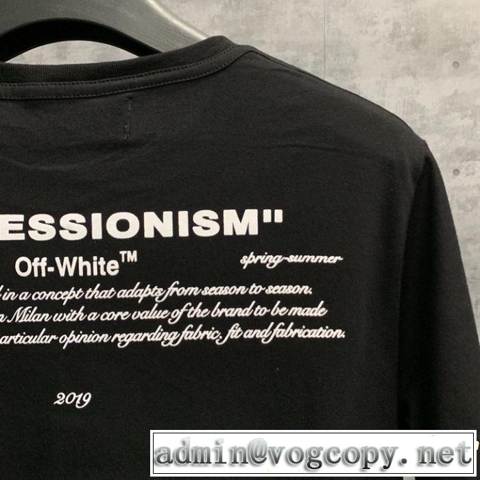 Off-White オフホワイト 半袖Tシャツ off-white 19ss】 OW 19ss きちんと感をプラス 2019SSのトレンド商品