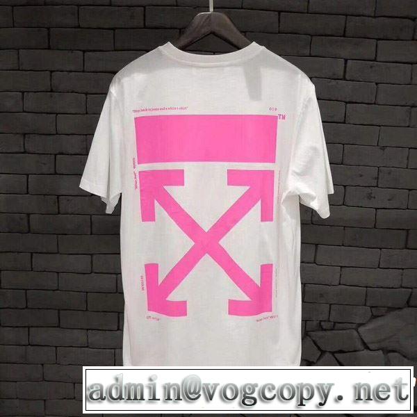 Off-White オフホワイト 半袖Tシャツ 2色可選 2019年の春夏に着たい る春夏おすすめの人気商品 涼しげに演出