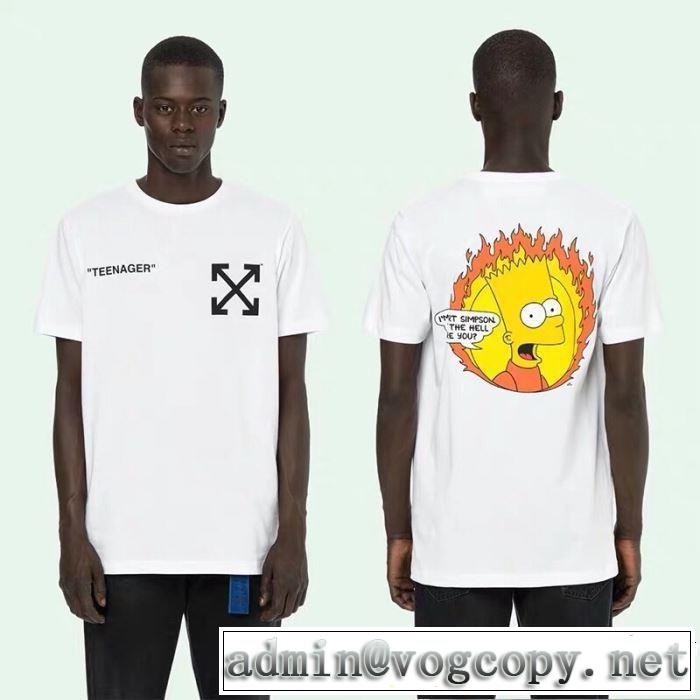 春夏に役立つカジュアル 2019年春夏のトレンドアイテム Off-White オフホワイト 半袖Tシャツ 2色可選