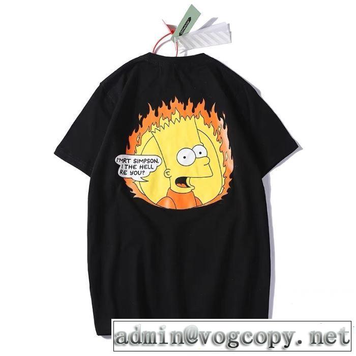 春夏に役立つカジュアル 2019年春夏のトレンドアイテム Off-White オフホワイト 半袖Tシャツ 2色可選