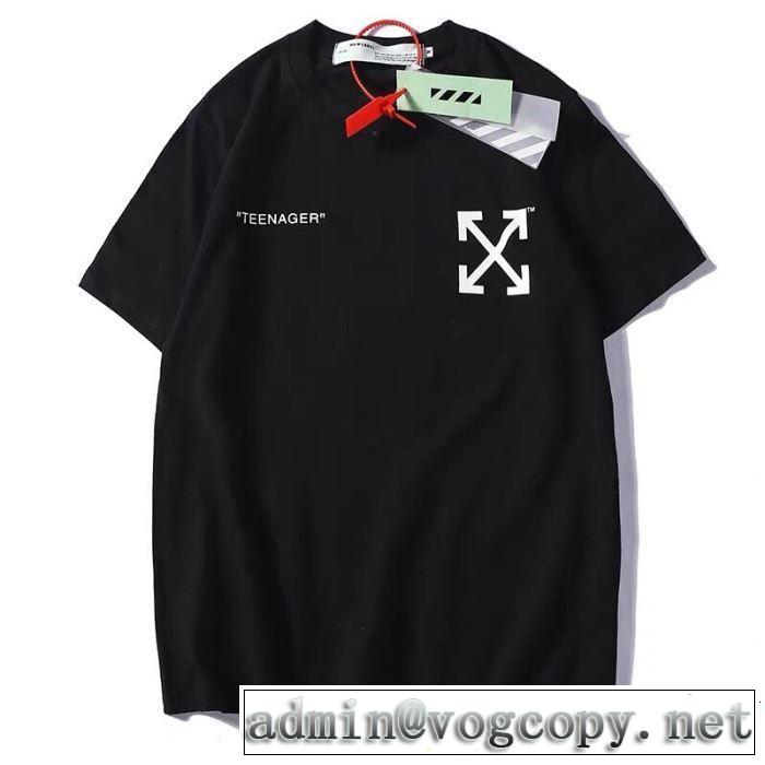 春夏に役立つカジュアル 2019年春夏のトレンドアイテム Off-White オフホワイト 半袖Tシャツ 2色可選
