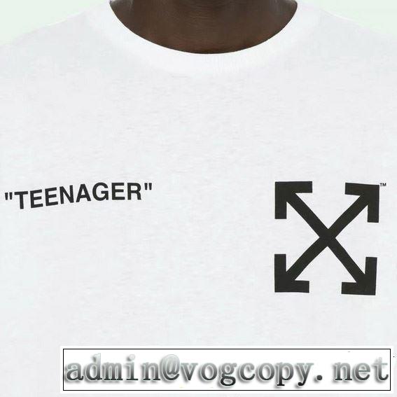 春夏に役立つカジュアル 2019年春夏のトレンドアイテム Off-White オフホワイト 半袖Tシャツ 2色可選