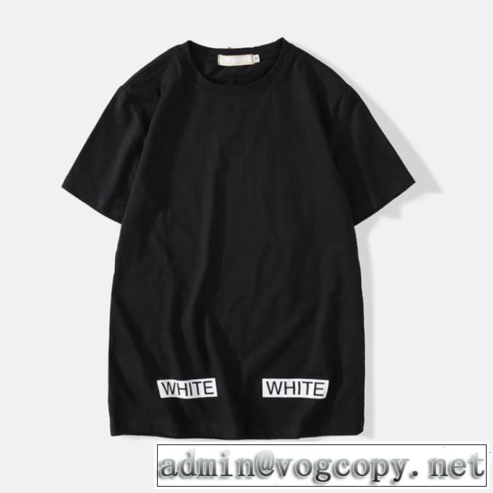 2019春夏の大注目トレンド 今っぽく新作アイテム Off-White オフホワイト 半袖Tシャツ OFF-WHITE 2色可選