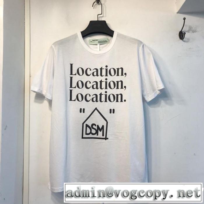 2019夏色っぽさ Off-White オフホワイト 半袖Tシャツ off-white 19 春夏シンプルファッションでOK！