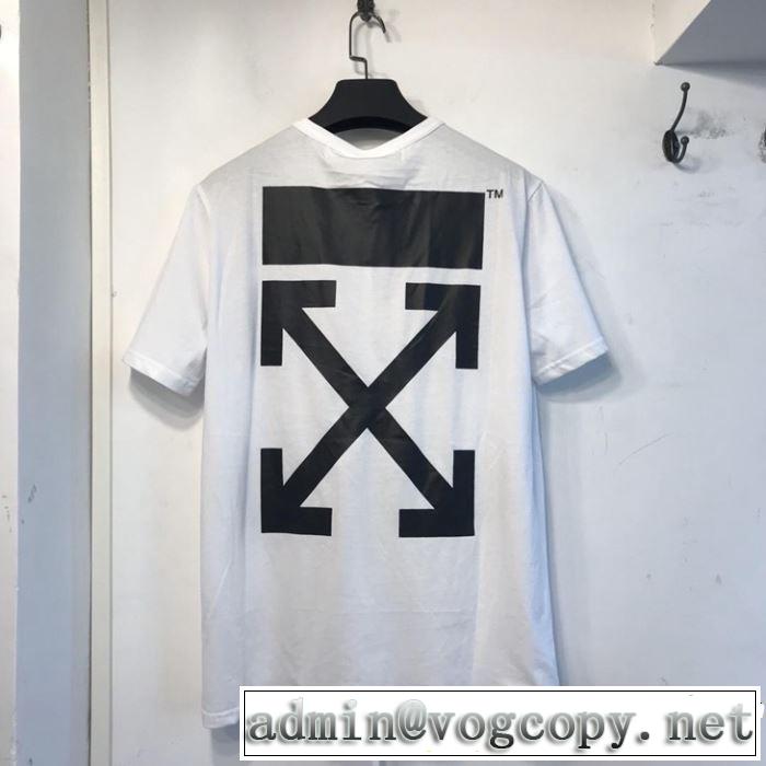 2019夏色っぽさ Off-White オフホワイト 半袖Tシャツ off-white 19 春夏シンプルファッションでOK！