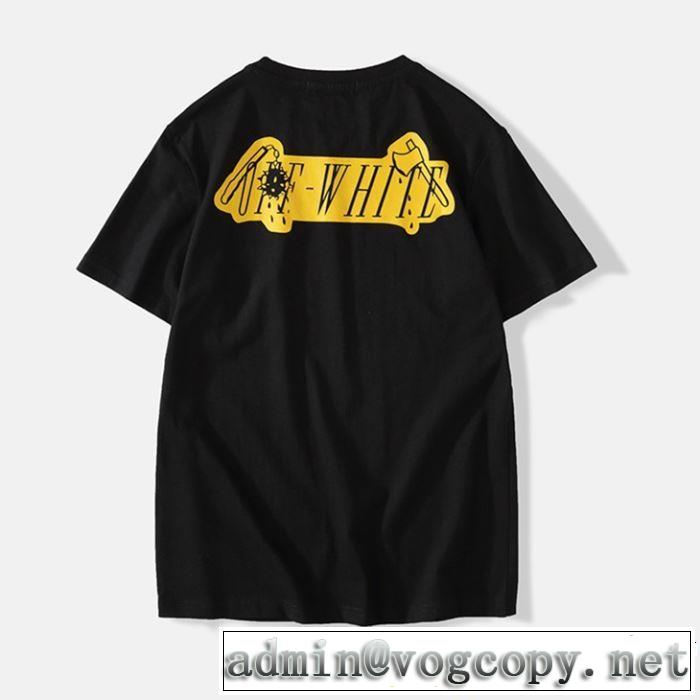 OFF-WHITE 2色可選 お洒落トレンド人気 2019春夏トレンドアイテム Off-White オフホワイト 半袖Tシャツ