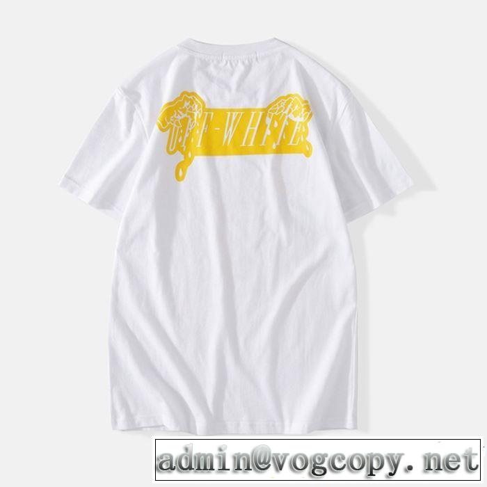 2019年最新ファッション Off-White オフホワイト 半袖Tシャツ OFF-WHITE 2色可選 今シーズン注目のデザイン