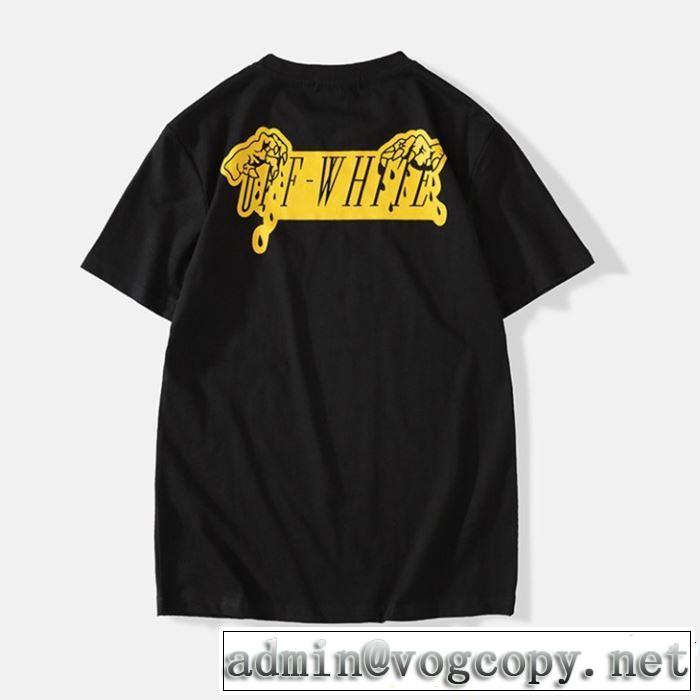 2019年最新ファッション Off-White オフホワイト 半袖Tシャツ OFF-WHITE 2色可選 今シーズン注目のデザイン